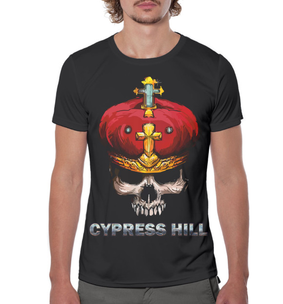 Мужская футболка с изображением Cypress Hill цвета Белый