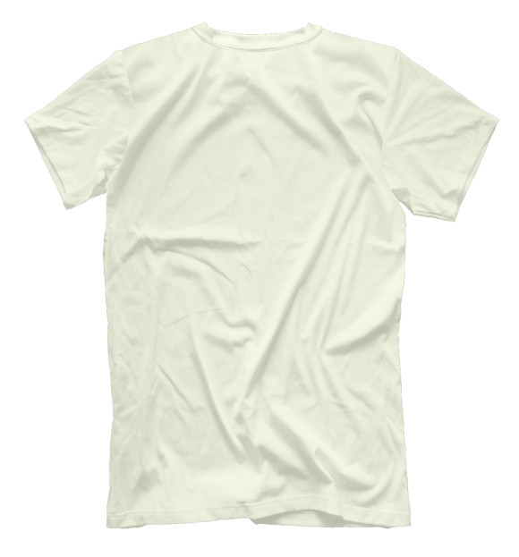 Мужская футболка с изображением Черный кофе цвета Белый