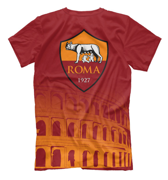 Мужская футболка с изображением Рома цвета Белый