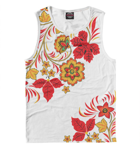 

Майки Print Bar, Белый, Хохлома