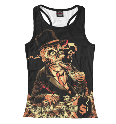 

Майки борцовки Print Bar, Белый, Gangsters love money