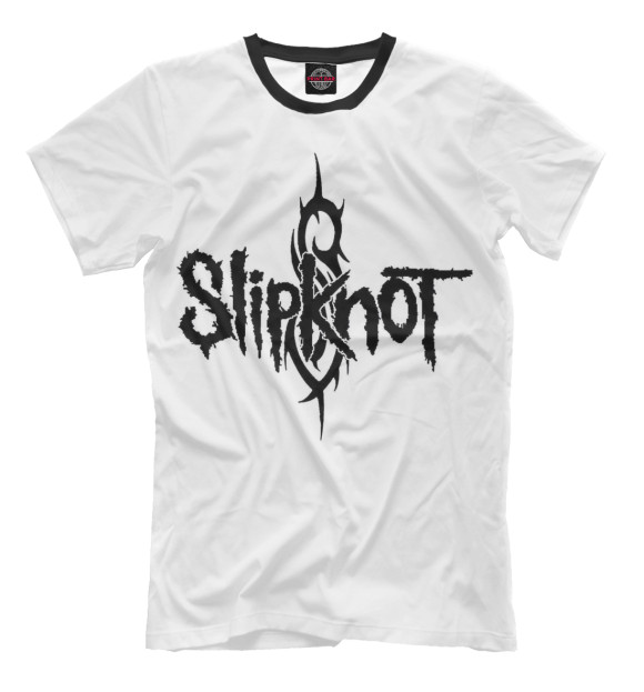 Футболка для мальчиков с изображением Slipknot цвета Молочно-белый