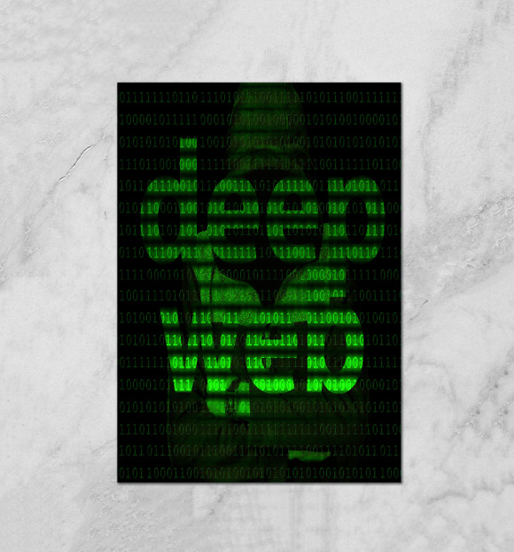 Плакат с притом Deep Web цвета Белый Плакат с изображением Deep Web цвета Белый