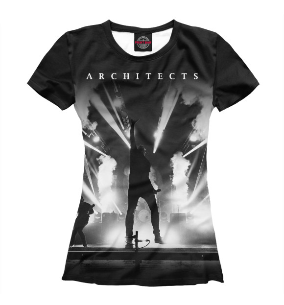 Женская футболка с изображением Architects цвета Белый