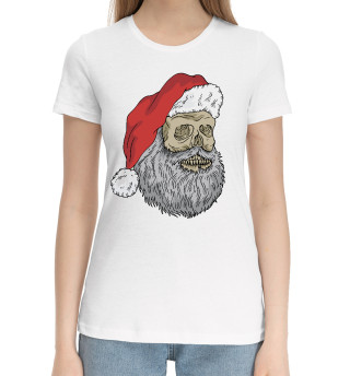 Хлопковая футболка для девочек Cool Santa