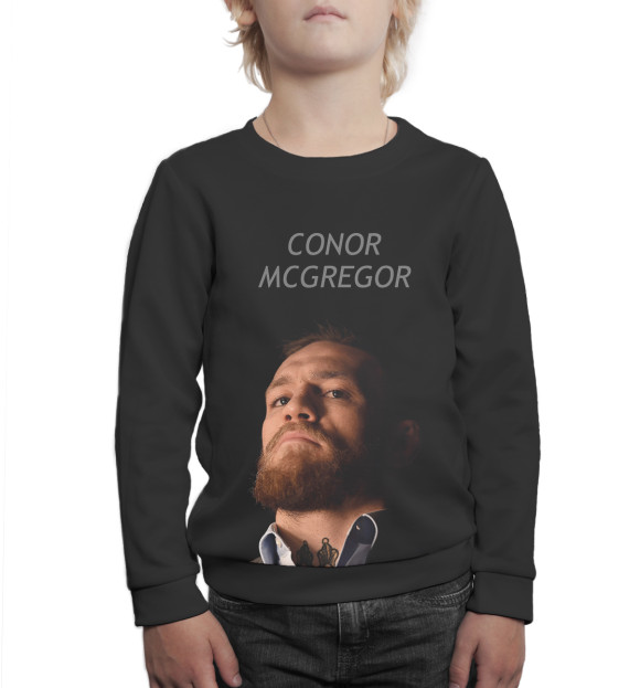 Свитшот для мальчиков с изображением Conor McGregor цвета Белый