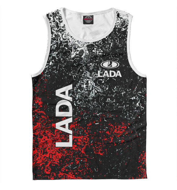 Майка для мальчика с изображением LADA цвета Белый