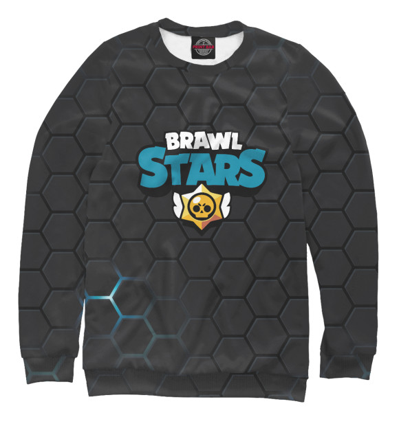 Свитшот для девочек с изображением Brawl Stars цвета Белый