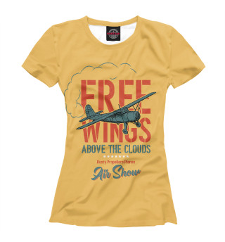 Женская футболка Free Wings