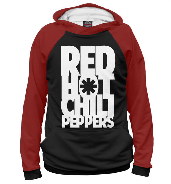 Мужское худи с изображением Red Hot Chili Peppers цвета Белый