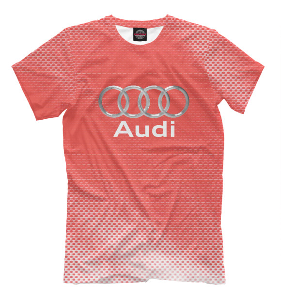 Футболка для мальчиков с изображением Audi цвета Белый