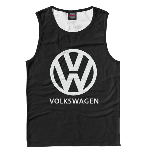 Мужская майка с изображением Volkswagen цвета Белый