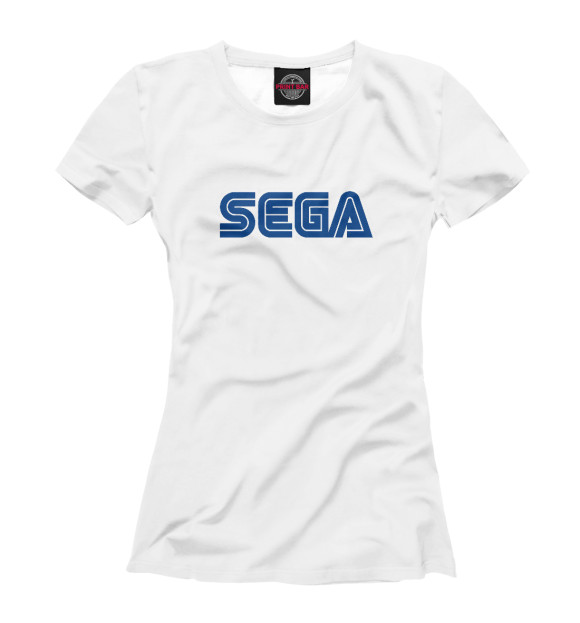Футболка для девочек с изображением Sega цвета Белый