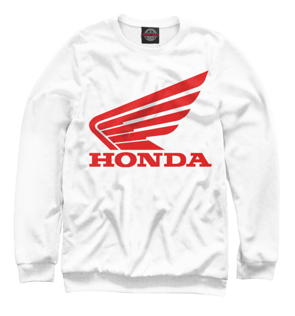 Свитшот для девочек с изображением Honda цвета Белый