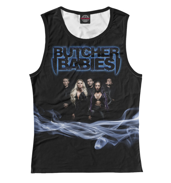 Майка для девочки с изображением Butcher Babies цвета Белый