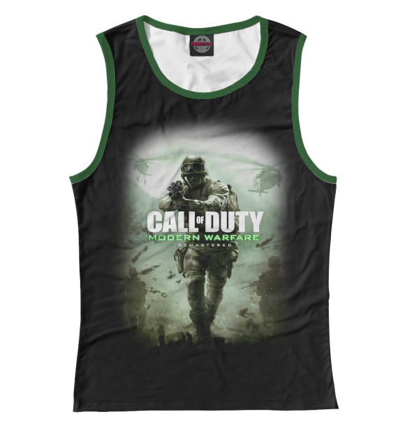 Майка для девочки с изображением Call of Duty цвета Белый