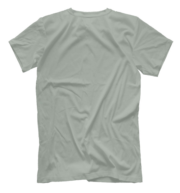 Мужская футболка с изображением Бегемот цвета Белый
