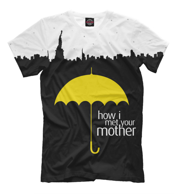 Мужская футболка с изображением How I Met your Mother цвета Черный
