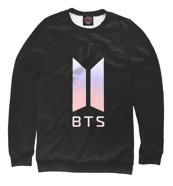 Мужской свитшот с изображением BTS V цвета Белый