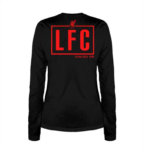 Женский лонгслив с изображением Liverpool цвета Белый