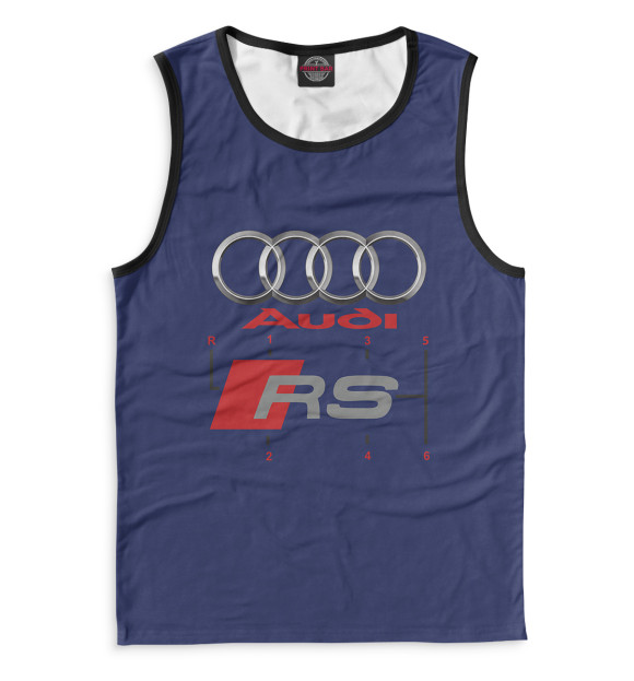 Майка для мальчика с изображением AUDI цвета Белый