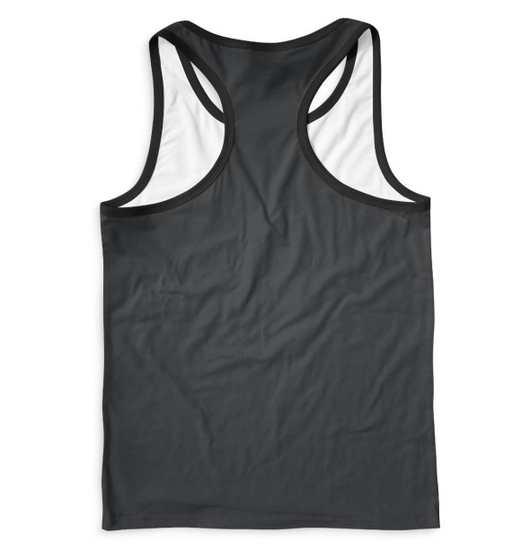 Мужская майка-борцовка с изображением МакГрегор Король цвета Белый