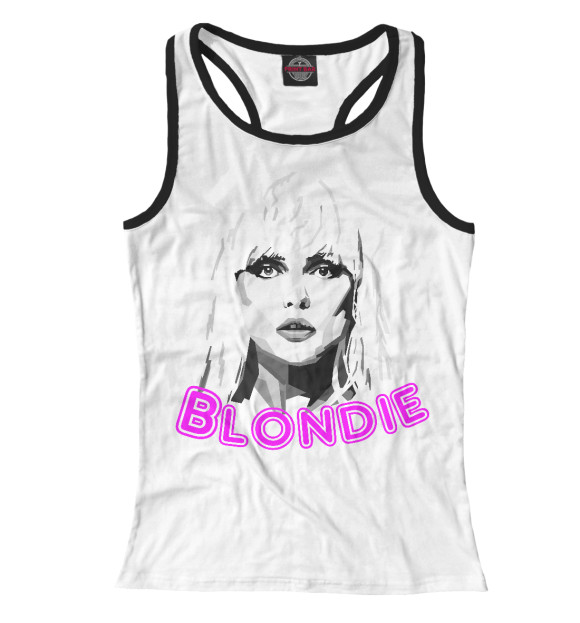 Женская майка-борцовка с изображением Blondie цвета Белый