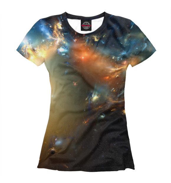 Женская футболка с изображением Universe цвета Белый