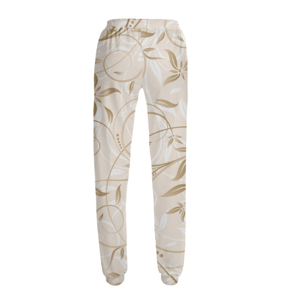 Женские спортивные штаны с изображением Nature five цвета Белый