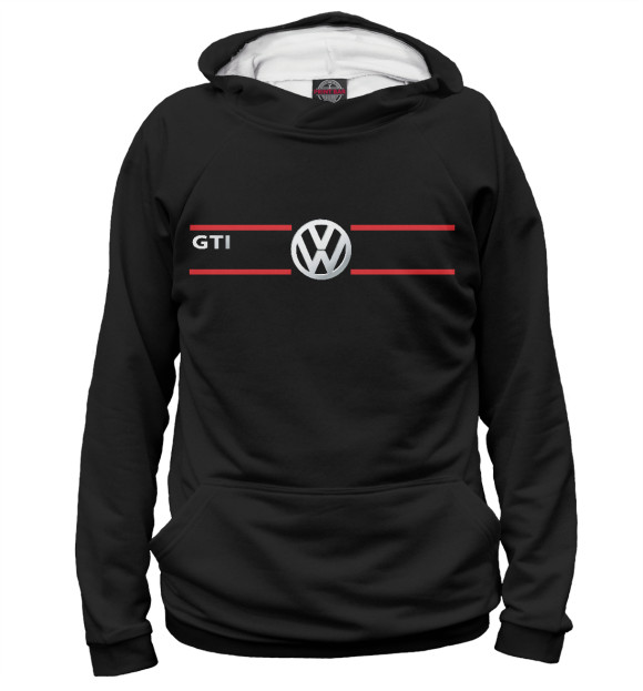 Худи для мальчика с изображением Golf GTI цвета Белый