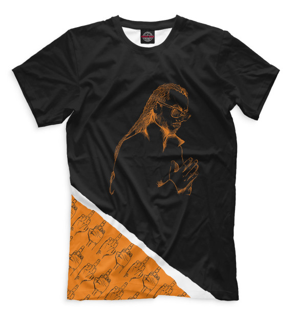 Мужская футболка с изображением Децл цвета Черный