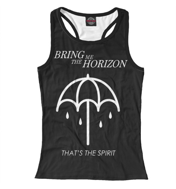 Женская майка-борцовка с изображением Bring Me the Horizon цвета Белый