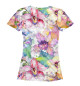 Женская футболка Акварель, цветы