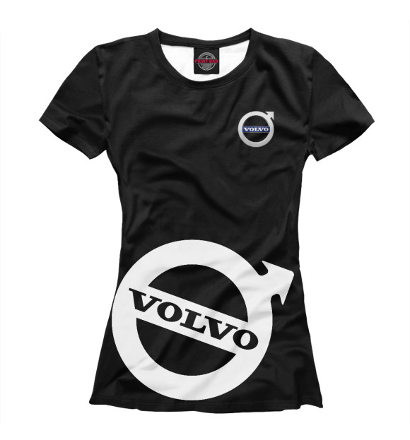 Женская футболка с изображением Volvo цвета Белый