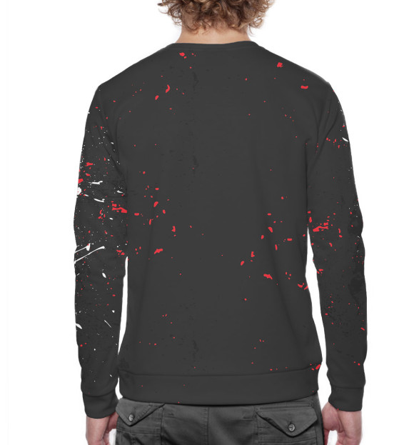 Мужской свитшот с изображением Король и Шут цвета Белый