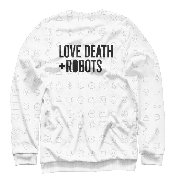 Свитшот для мальчиков с изображением Любовь, смерть и роботы цвета Белый