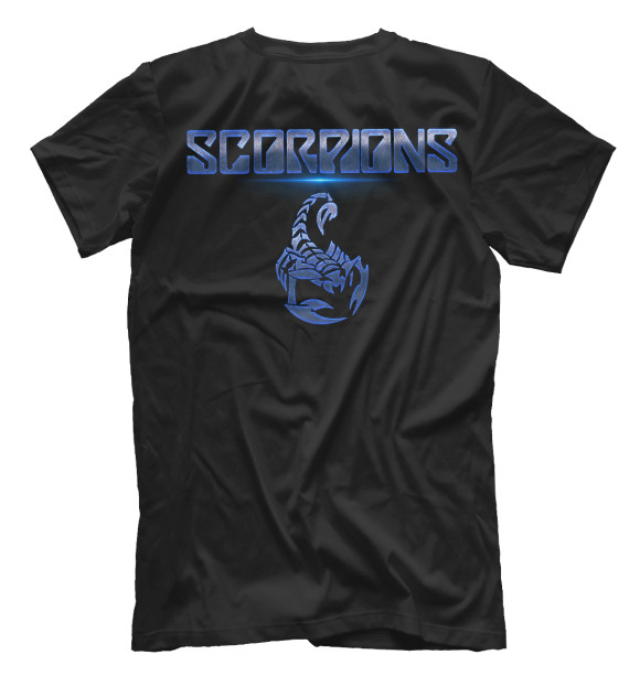 Футболка для мальчиков с притом Scorpions цвета Белый Футболка для мальчиков с изображением Scorpions цвета Белый