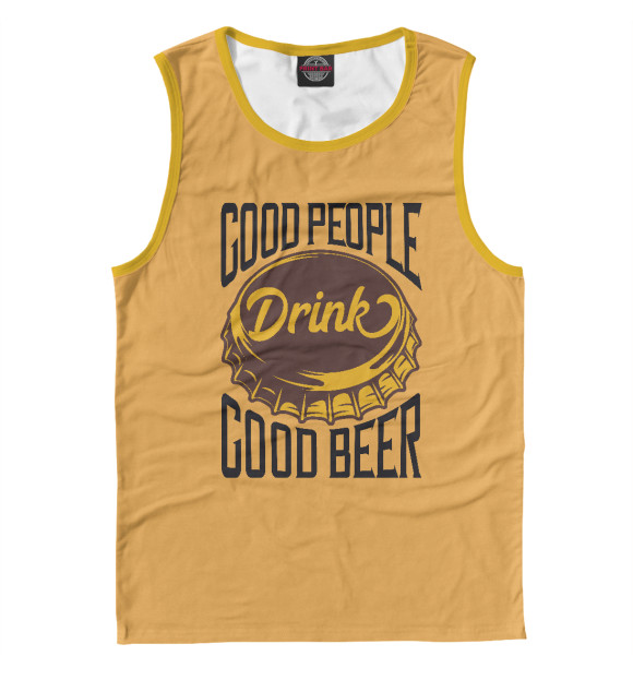 Майка для мальчика с изображением Good Beer цвета Белый