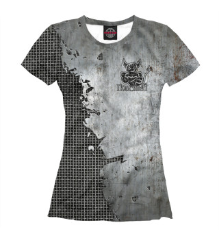 Женская футболка Бес Полезный (металл)