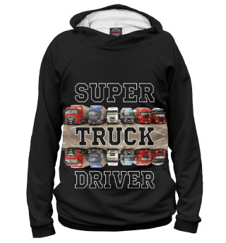 Мужское худи Super Truck Driver