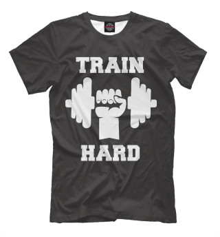 Мужская футболка Train hard