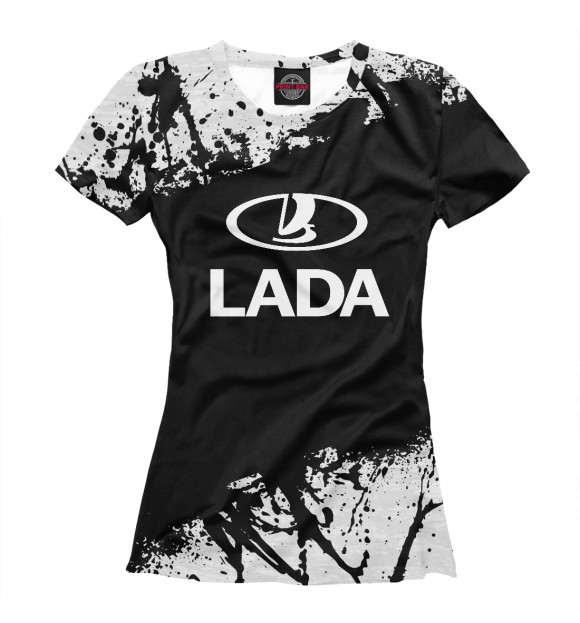 Женская футболка с изображением LADA SPORT цвета Белый