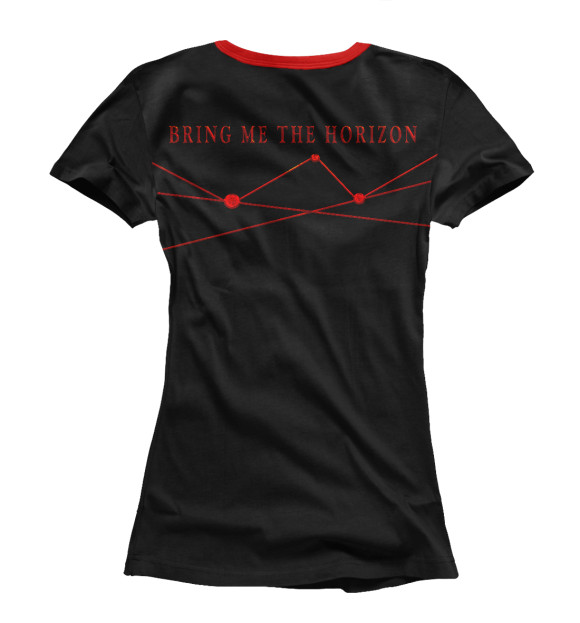 Футболка для девочек с изображением Bring Me The Horizon цвета Белый