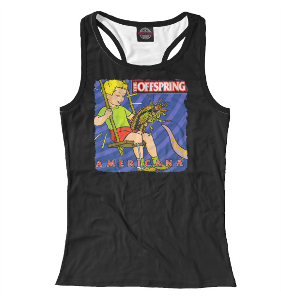 Женская майка-борцовка с изображением The Offspring цвета Белый