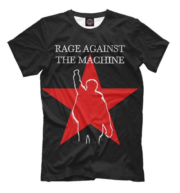 Футболка для мальчиков с изображением Rage Against the Machine цвета Черный