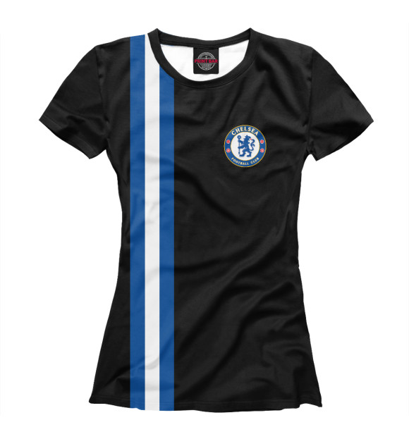 Женская футболка с изображением Chelsea / Line Collection цвета Белый