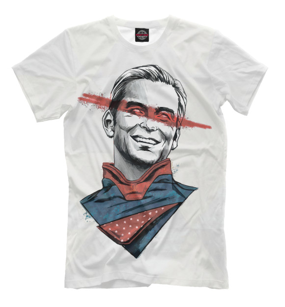 Футболка для мальчиков с притом The Boys - Homelander цвета Белый Футболка для мальчиков с изображением The Boys - Homelander цвета Белый