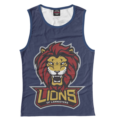 

Майки Print Bar, Белый, Lions of Lannisters