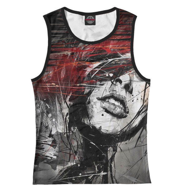 Майка для девочки с изображением Авангард цвета Белый