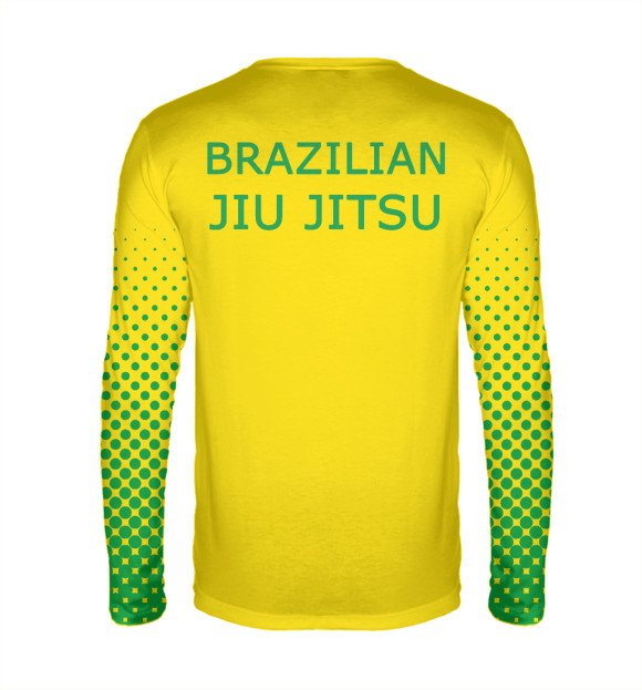 Мужской лонгслив с изображением Brazilian Jiu-Jitsu цвета Белый